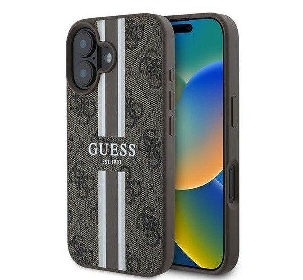 Guess 4G Printed Stripes MagSafe Apple iPhone 16 Plus hátlap tok, barna
GUHMP16MP4RPSW