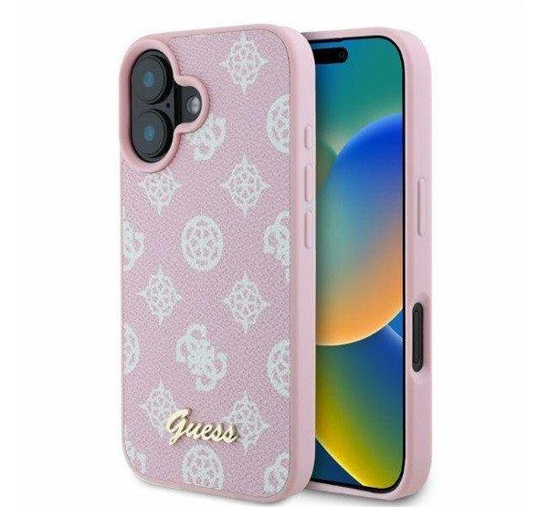 Guess Peony Script Apple iPhone 16 MagSafe kompatibilis hátlap tol, rózsaszín
GUHMP16SPGPYSP