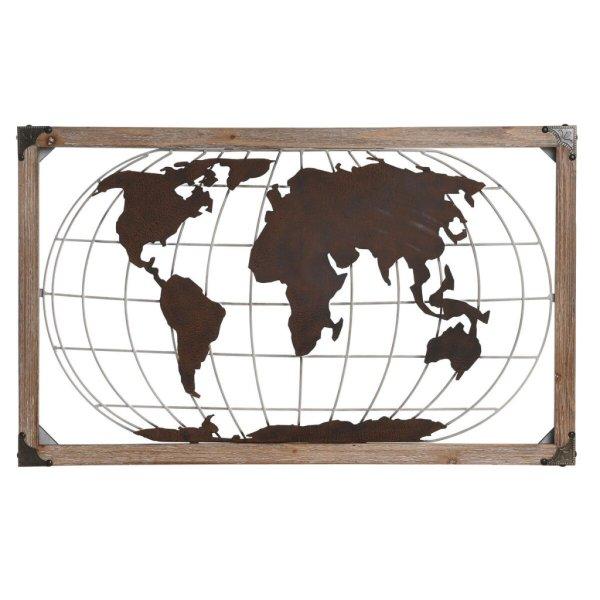 Dekoratív Figura DKD Home Decor Természetes Fém Réz Fenyő Világtérkép
(75 x 6 x 46 cm) MOST 36869 HELYETT 21579 Ft-ért!