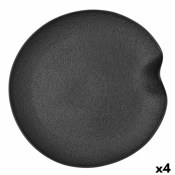 Snack tálca Bidasoa Fosil Fekete Kerámia Alumínium-oxid 31,4 x 31,2 x 4 cm (4
egység) MOST 32708 HELYETT 23075 Ft-ért!