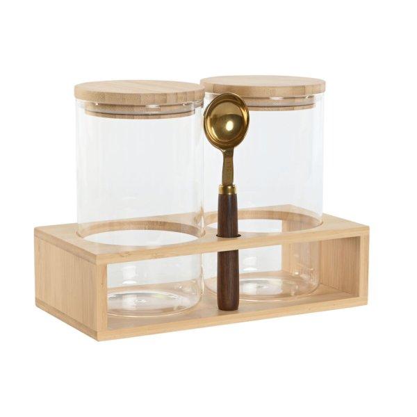3 Gyurma szett Home ESPRIT Aranysàrga Természetes Bambusz Boroszilikát üveg
24 x 12 x 18,5 cm MOST 18106 HELYETT 10599 Ft-ért!