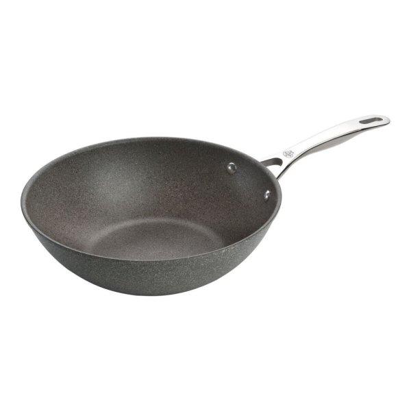 Wok Serpenyő Ballarini 75002-815-0 Antracit Rozsdamentes acél Alumínium Ø 30
cm (1 egység) MOST 49221 HELYETT 37039 Ft-ért!