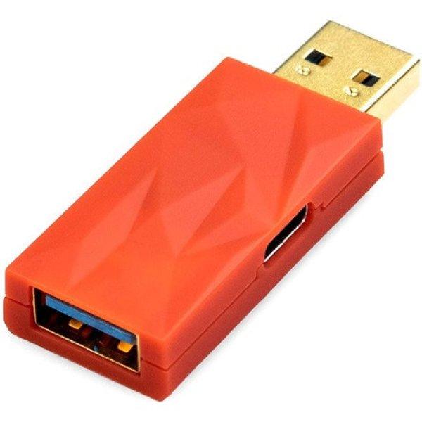 ifi iDefender+ AA USB-A 3.0 -> USB-A 3.0 M/F aktív zavarszűrő piros