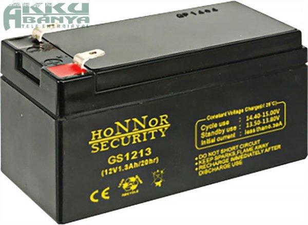 HONNOR 12V 1,3Ah akkumulátor GS1213