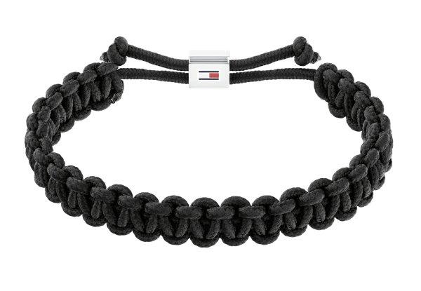 Tommy Hilfiger Fekete paracord karkötő Braided 2790496