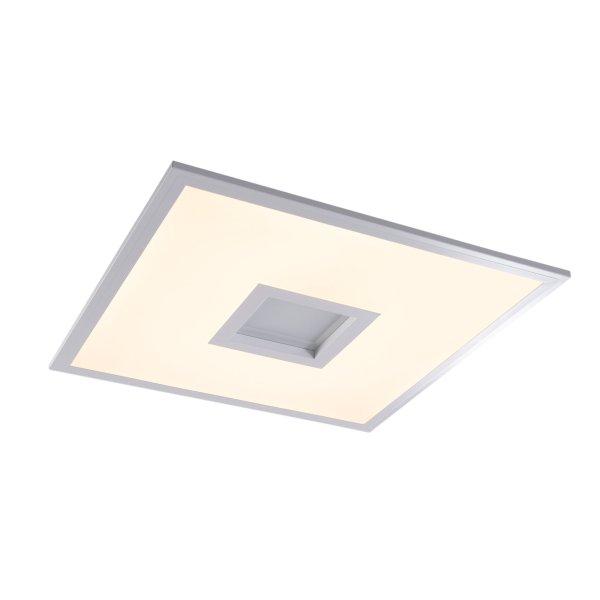 Modern LED panel fehér 44,5x44,5 cm beépített LED-del,
fényerő-szabályozással és RGB-vel - Aike