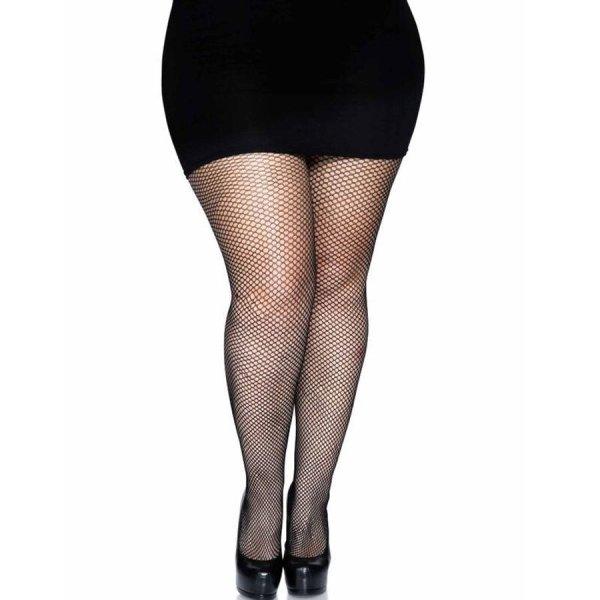 LEG AVENUE HÁTSÓ VARRÁS HARISNYANADRÁG - FEKETE PLUS SIZE