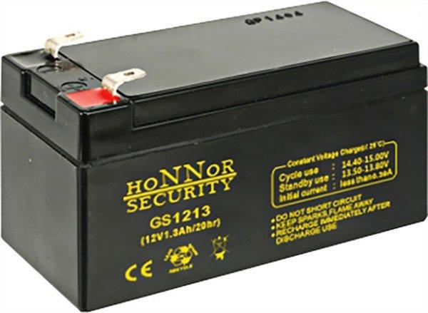 Honnor GS1213 12V 1.3Ah zselés ólom akkumulátor gondozásmentes