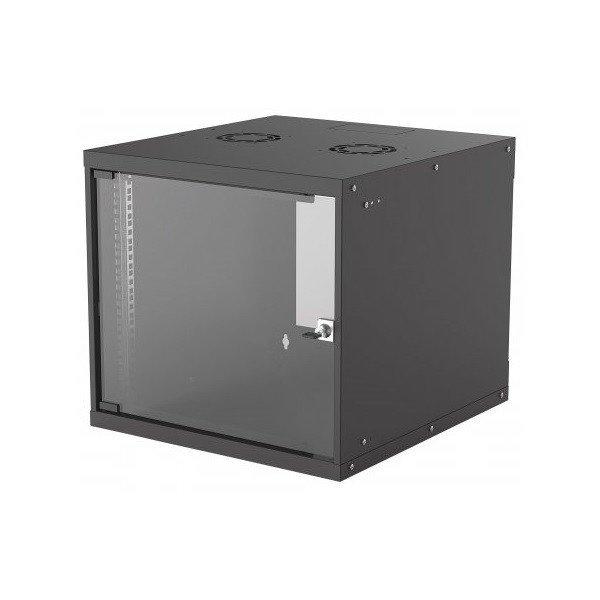 Manhattan Rackszekrény - 19" fali kivitel (9U, 560 (L) x 540 (W) x 487 (H)
mm, IP20, Flatpack, Fekete)
