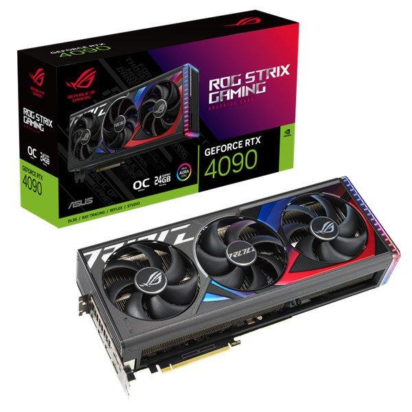 Asus Videokártya - nVidia ROG-STRIX-RTX4090-O24G-GAMING (24576MB, GDDR6X,
2640/21000 Mhz, 384bit, 2xHDMI, 3xDP)