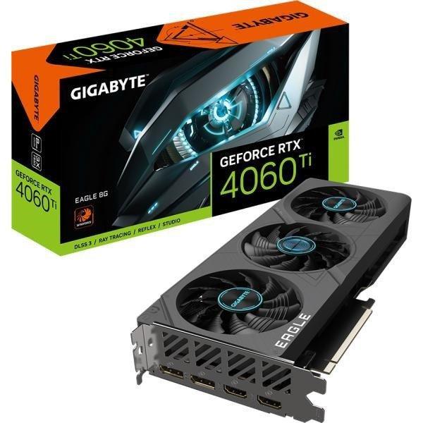 Gigabyte Videókártya - nVidia RTX 4060 Ti Eagle (8192MB, GDDR6, 128bit,
2535/18000Mhz, 2xHDMI, 2xDP)