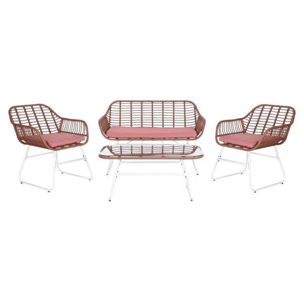 Asztal szett 3 fotellel DKD Home Decor 124 x 74 x 84 cm Fém szintetikus rattan
MOST 368470 HELYETT 236332 Ft-ért!
