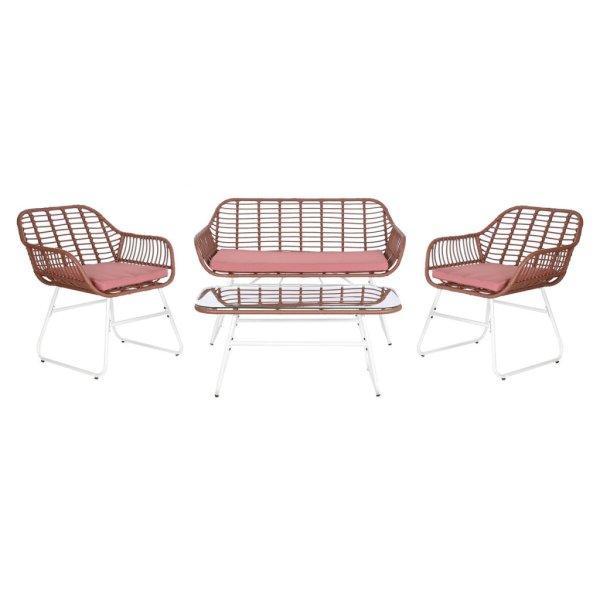 Asztal szett 3 fotellel DKD Home Decor 124 x 74 x 84 cm Fém szintetikus rattan
MOST 368470 HELYETT 236332 Ft-ért!