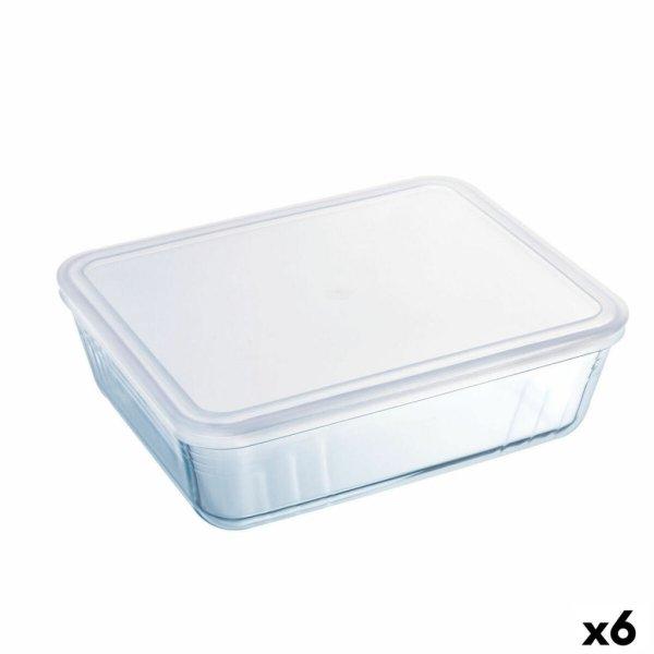 Négyszögletes uzsonnás doboz fedéllel Pyrex Cook & Freeze 22,5 x 17,5 x 6,5
cm 1,5 L Átlátszó Szilikon Üveg (6 egység) MOST 71333 HELYETT 53682
Ft-ért!