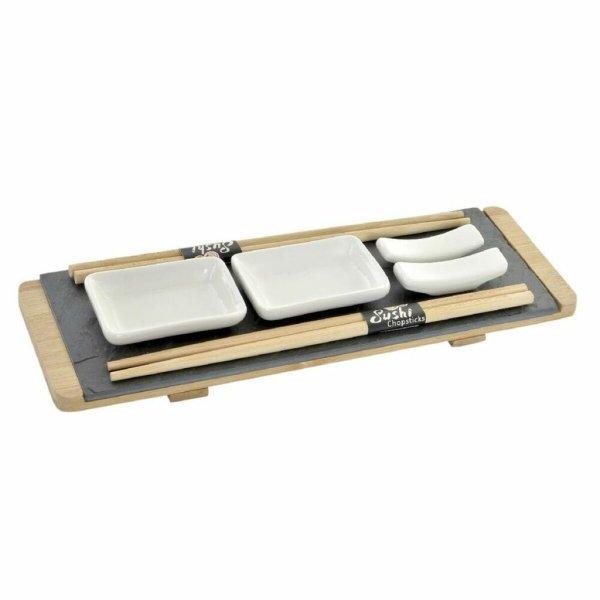 Sushi szett DKD Home Decor Barna Fekete Természetes Bambusz Tábla 30 x 10 x
3,5 cm (9 Darabok) (30 x 10 x 3,5 cm) MOST 6450 HELYETT 3621 Ft-ért!