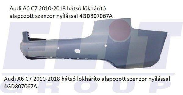 Audi A6 C7 2010-2018 hátsó lökhárító alapozott szenzor nyílással
4GD807067A