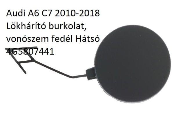 Audi A6 C7 2010-2018 Lökhárító burkolat, vonószem fedél Hátsó 4G5807441