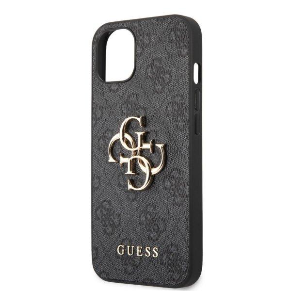 Guess Apple iPhone 15 (6.1) PU 4G Metal Logo hátlapvédő tok szürke
(GUHCP15S4GMGGR)