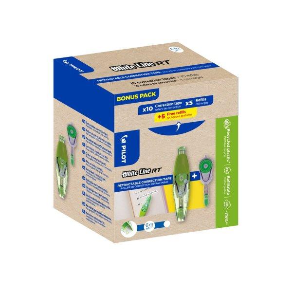 Hibajavító roller GREENPACK 10+10 nyomógombos hibajavító + betét Whiteline
RT Pilot