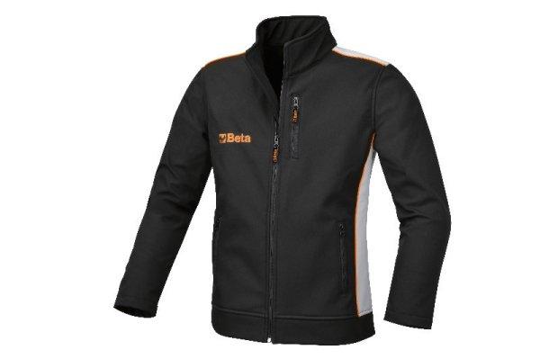 Beta 9500TL Softshell, 100% poliészter szövet 320 g, háromrétegű
mikroszálas külső, középső vízhatlan és szellőző membrán, polár
belső. S