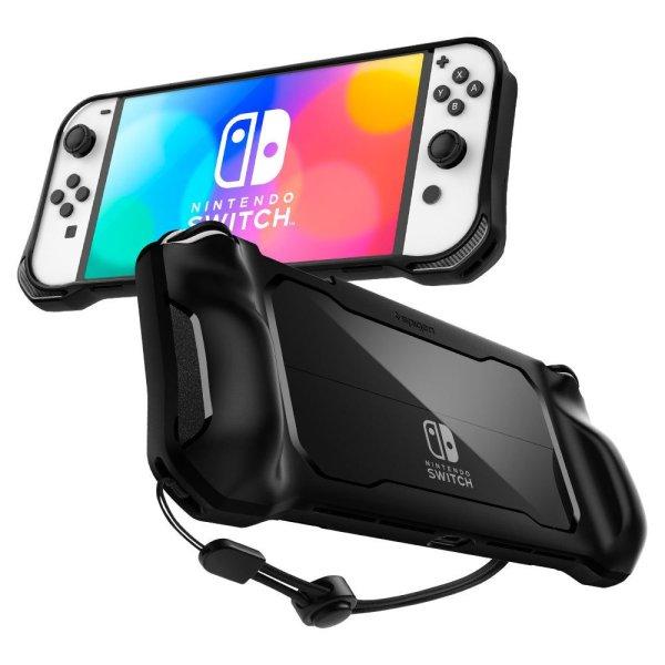 Spigen Rugged Armor tok Nintendo Switch Oled fekete