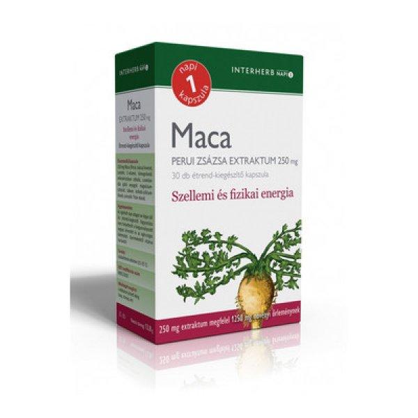 INTERHERB MACA PERUI ZSÁZSA KAPSZULA - 30 DB