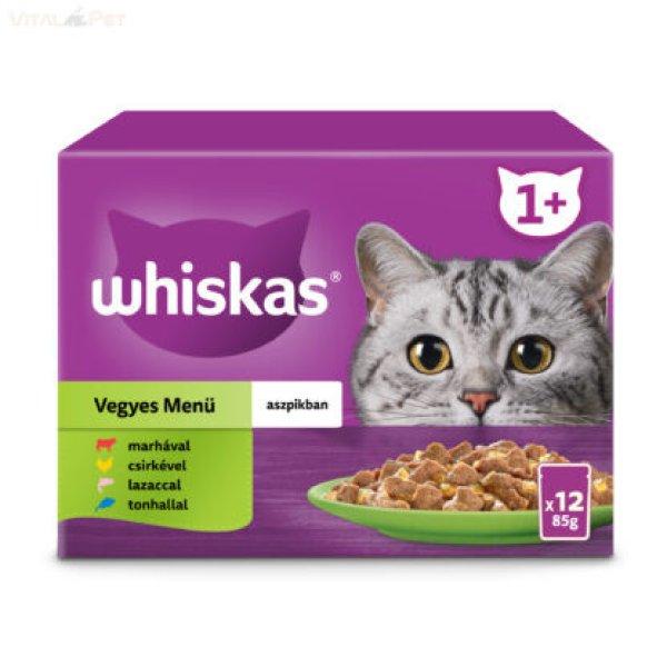 Whiskas 12 pack alutasakos adult halas-húsos mix válogatás 12x85g