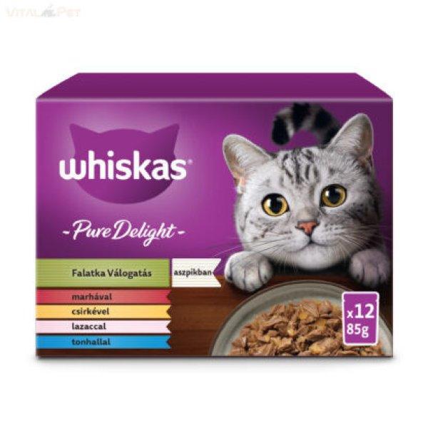 Whiskas 12 pack alutasakos Pure Delight húsos-halas válogatás aszpikban
12x85g