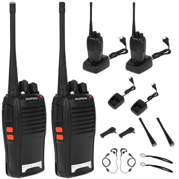 2 darabos Baofeng Walkie Talkie szett zseblámpával, fülhallgatóval –
Baofeng BF-777S (BB-9204) P