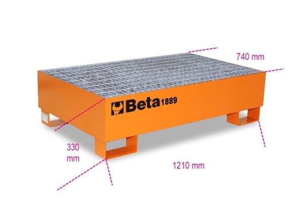 Beta 1889 Acél hordótartó 2 db 200 literes hordó szállítására és
raktározására