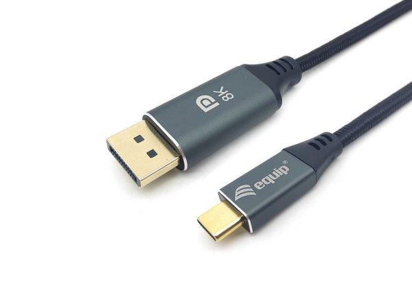 EQuip USB-C to DisplayPort 8K/60Hz cable 3m Black