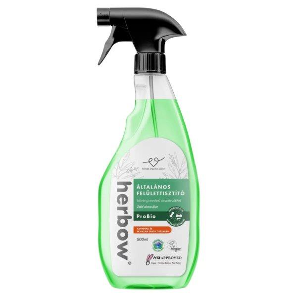 Herbow általános felülettisztító probiotikus spray and wipe zöld alma
illattal 500 ml