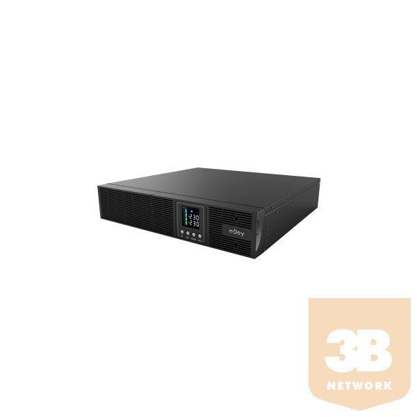 NJOY Szünetmentes 1000VA - Aster 1K (8x IEC C13, On-line, RS232, USB, szoftver,
LCD kijelző, 2U rack)