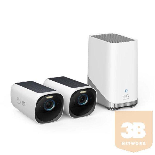 ANKER EUFYCAM3 S330 Biztonsági Kamera Rendszer (2+1), 4K, Napelemes,
Arcfelismerés, WiFi-s, kültéri - T88713W1