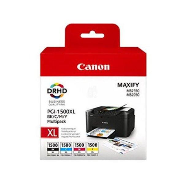 PGI-1500XLKIT Tintapatron multipack Maxify MB2350 nyomtatóhoz, CANON, b+c+m+y,
34ml+3*12ml