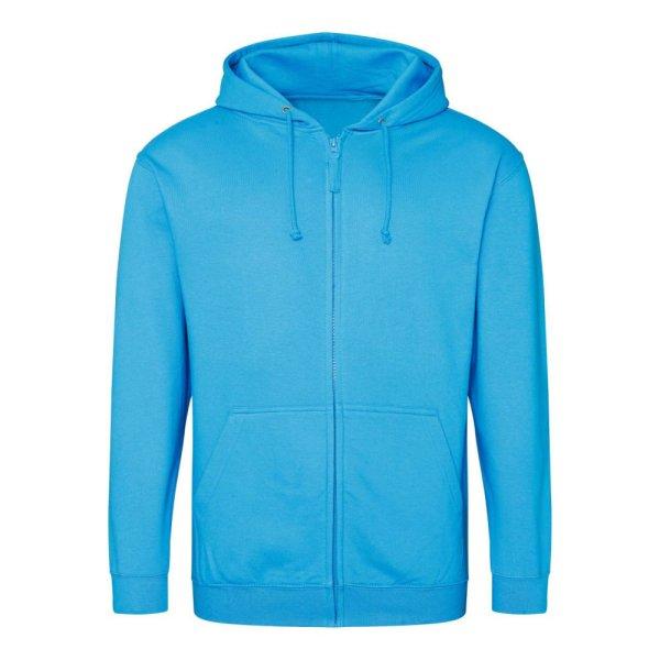 Just Hoods cipzáros kapucnis férfi pulóver AWJH050, Hawaiian Blue-S