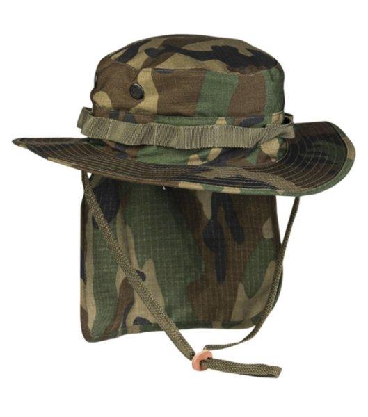 Mil-tec Boonie Rip-Stop kalap, woodland