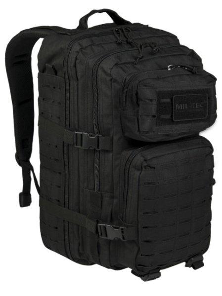 Mil-Tec hátizsák US Assault Large Laser Cut, fekete, 36L