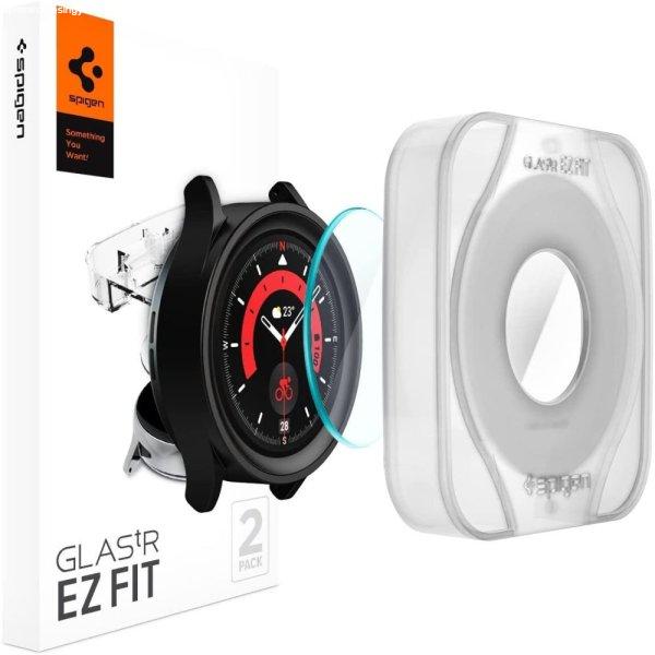 TEMPERED GLASS Spigen GLAS.TR "EZ-FIT" 2-PACK GALAXY Watch 5 PRO (45
MM) fólia