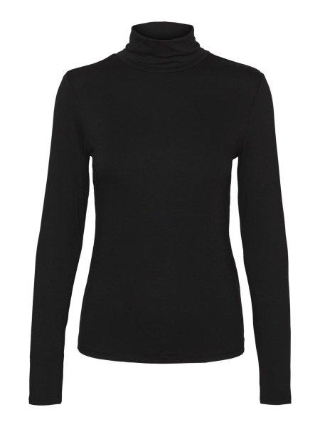 Vero Moda Női póló VMALBERTE Tight Fit 10293803 Black M