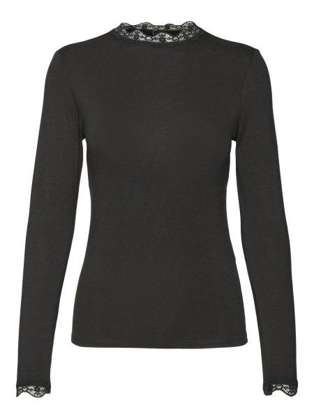 Vero Moda Női póló VMROSA Slim Fit 10295141 Black XS