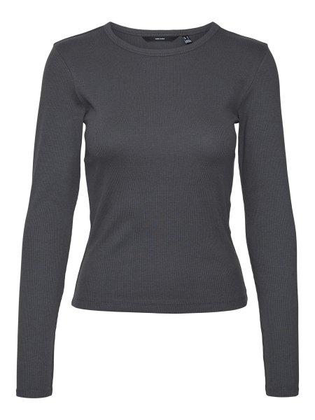 Vero Moda Női póló VMCHLOE Tight Fit 10306897 Asphalt S