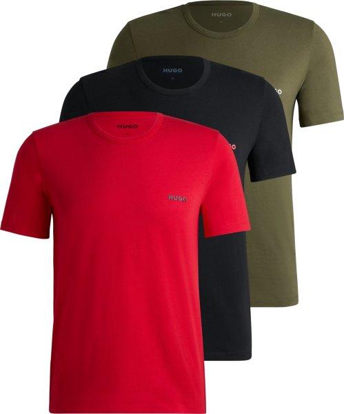 Hugo Boss 3 PACK - férfi póló HUGO Regular Fit 50480088-985 XXL