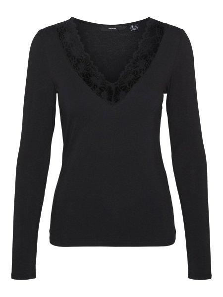 Vero Moda Női póló VMROSA Regular Fit 10298832 Black L