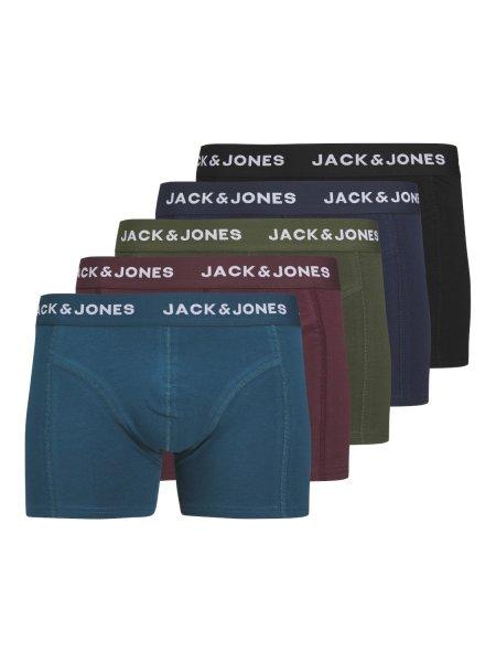 Jack&Jones 5 PACK - férfi boxeralsó 12259076 Navy Blazer S