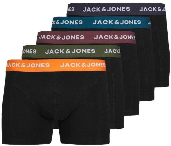 Jack&Jones 5 PACK - férfi boxeralsó JACOLIVER 12259103 Black M