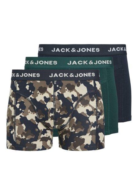 Jack&Jones 3 PACK - férfi boxeralsó JACCAMOFLAGE 12259089 Navy Blazer
L