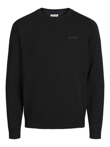 Jack&Jones PLUS Férfi pulóver JJBRAD Standard Fit 12265721 Black 6XL