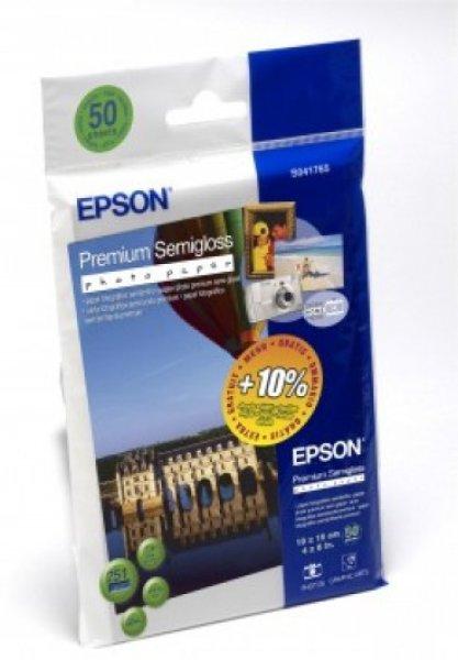 Epson selyemfényű fotópapír (10x15, 50 lap, 251g)