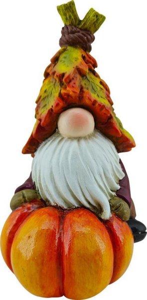 MagicHom Természeti dekorációk, Gnome és sütőtökön, polcok, 10x11,5x18,5
cm